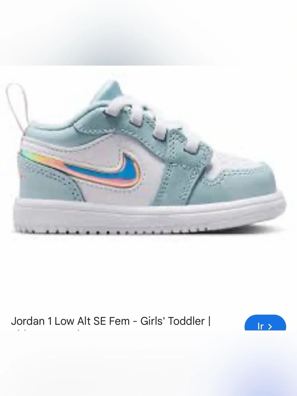 Nike Kids' Low Alt SE Girls' Toddler Sneakers - Light Blue/White